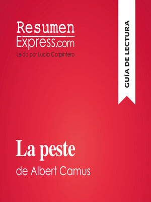 cover image of La peste de Albert Camus (Guía de lectura)